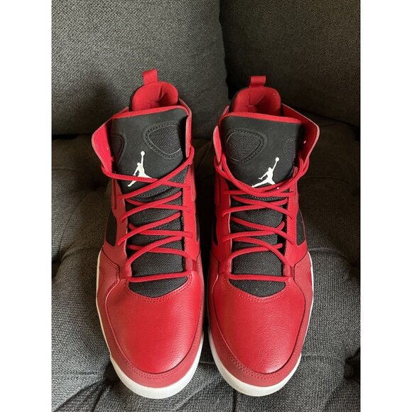 Air Jordan Flight Club 91 Gym Red White Black 555475-600 Men’s Size 10-worn once main image 15